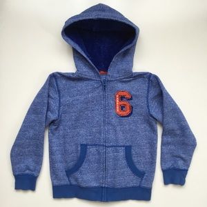 Blue Hoodie, Size 7, Full Zip